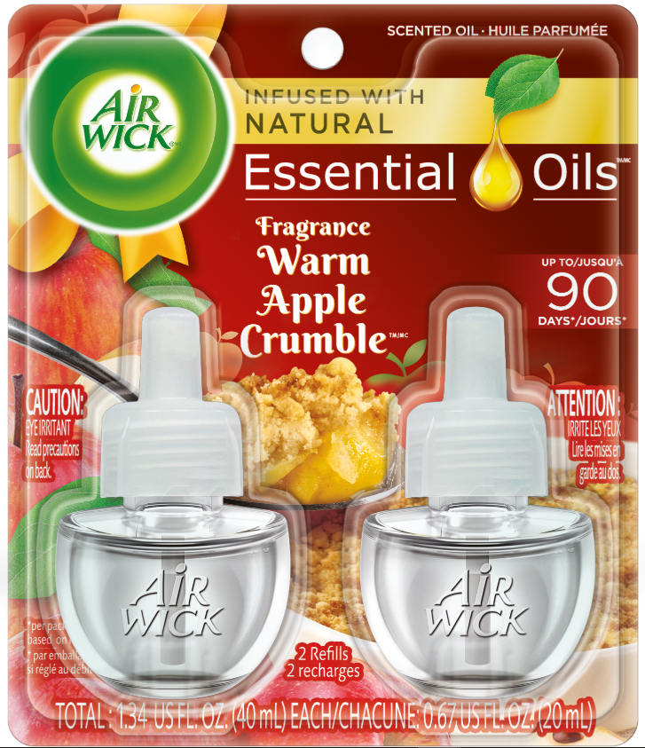 AIR WICK Scented Oil  Warm Apple Crumble Discontinued
